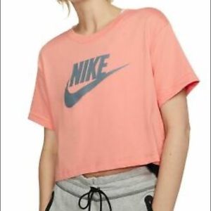Nike Women's Cotton Logo Cropped T-Shirt